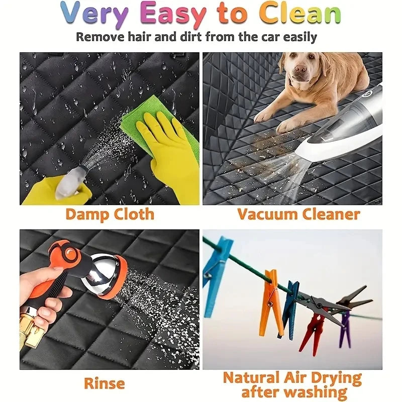 Premium Waterproof Car Seat Cover for Dogs — Scratch-Resistant, Non-Slip & Easy-Clean Hammock Design