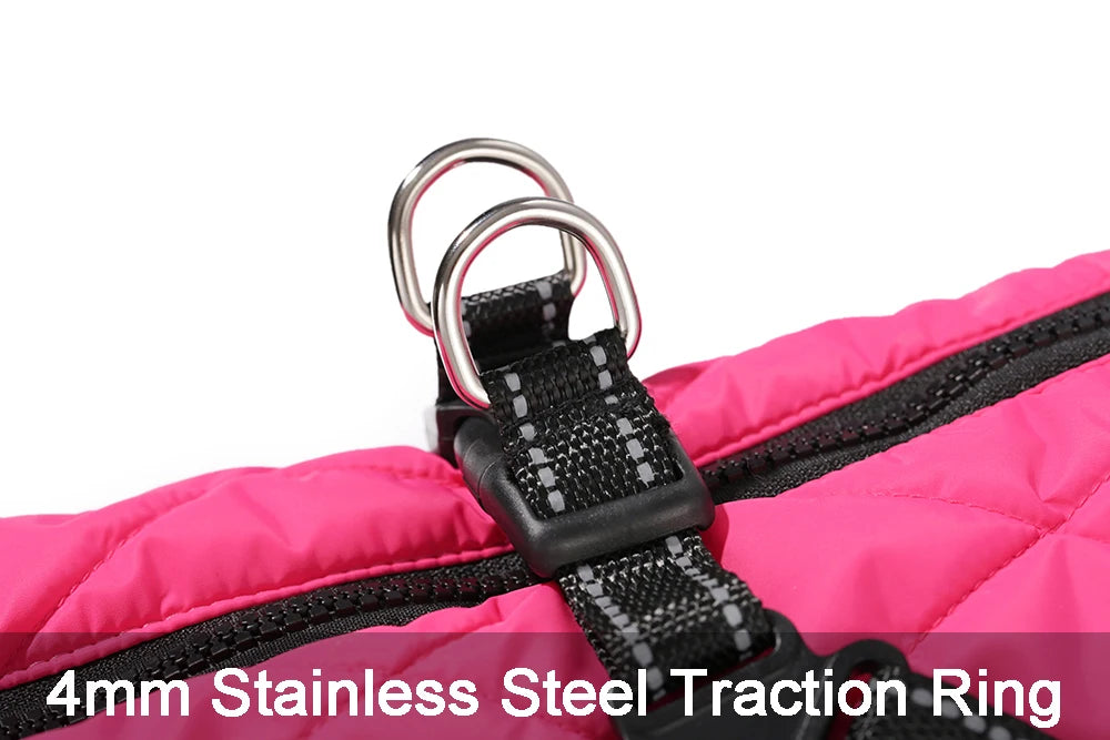 All-Weather Dog Jacket with Built-In Harness β Waterproof & Windproof Winter Coat