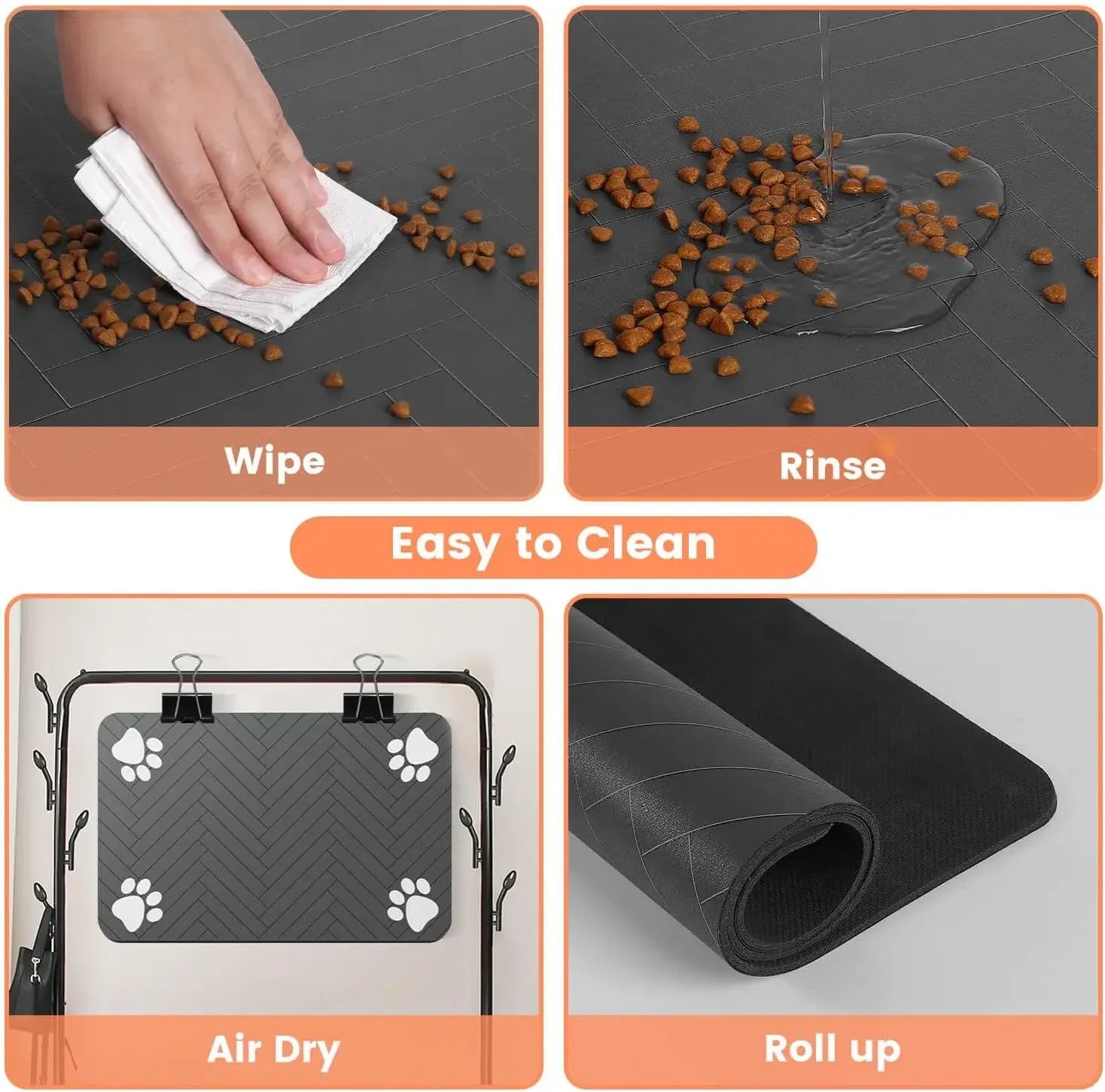 PawGuard™ Waterproof Pet Feeding Mat