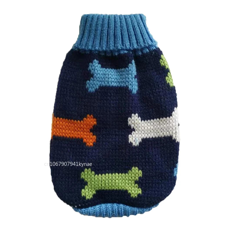 Knitted Winter Dog Sweater – Cozy Pullover for Small & Medium Breeds