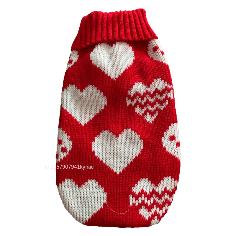 Knitted Winter Dog Sweater – Cozy Pullover for Small & Medium Breeds