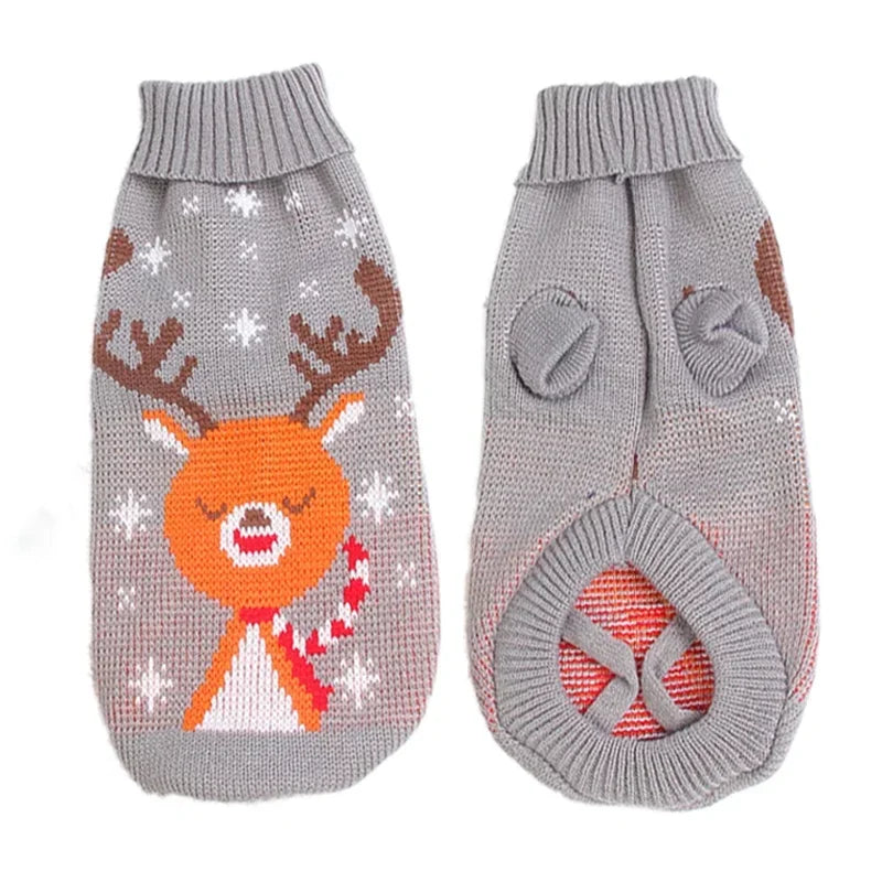 Knitted Winter Dog Sweater – Cozy Pullover for Small & Medium Breeds