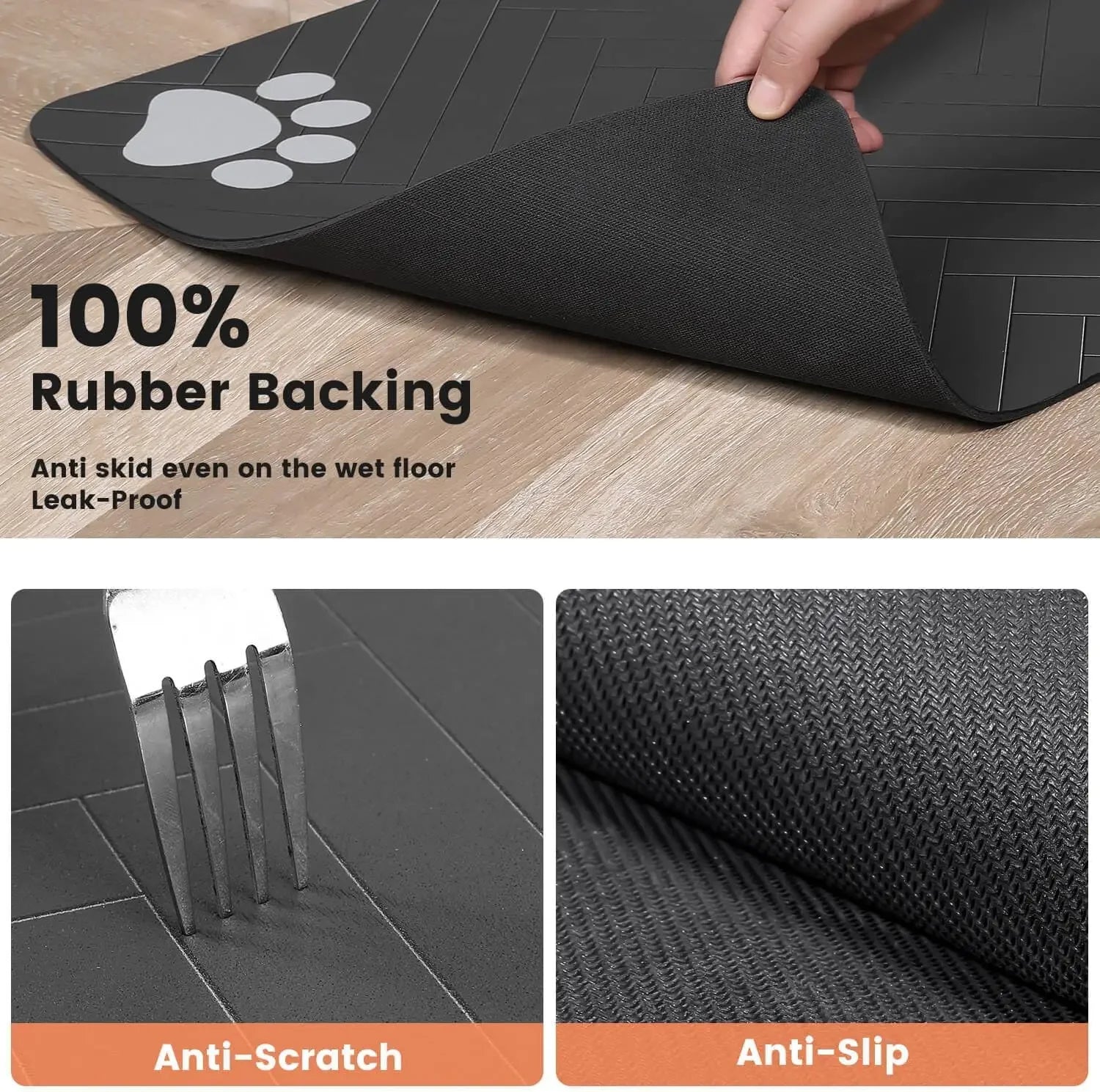 PawGuard™ Waterproof Pet Feeding Mat