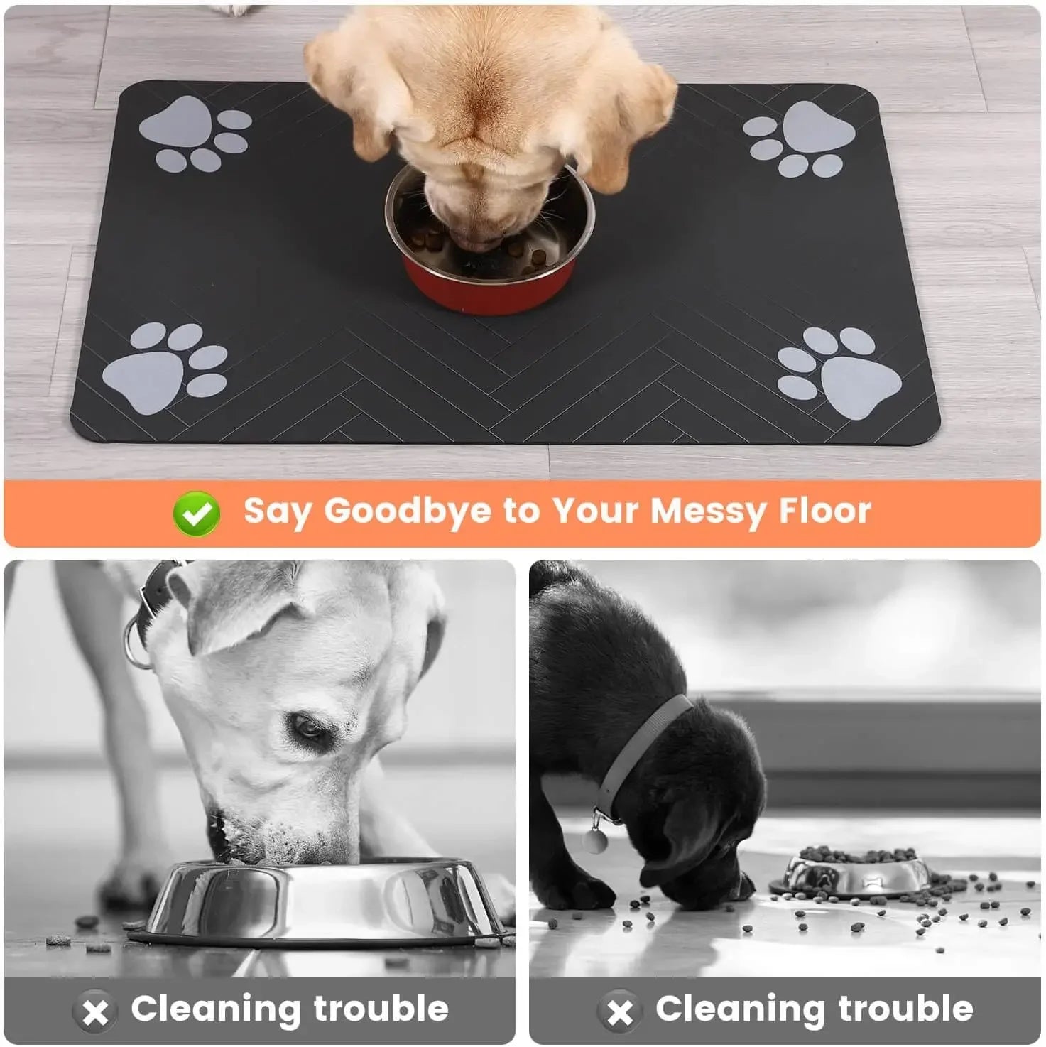 PawGuard™ Waterproof Pet Feeding Mat