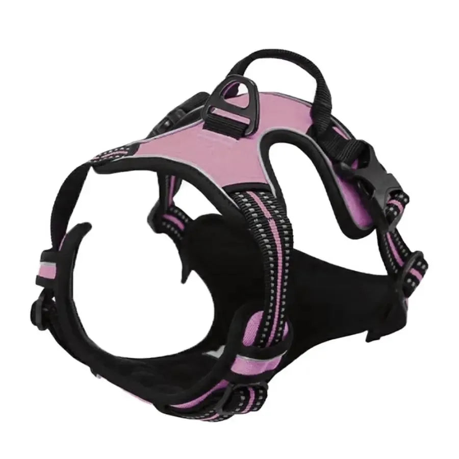 Premium Leather Dog Harness & Leash Set – Adjustable Comfort Fit