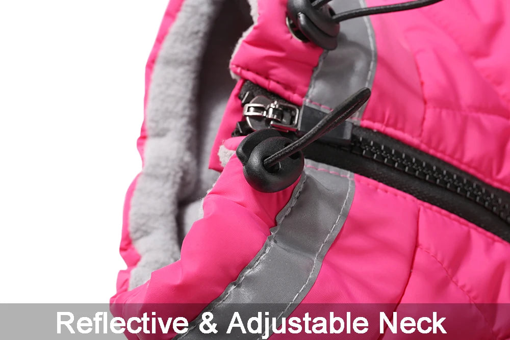 All-Weather Dog Jacket with Built-In Harness β Waterproof & Windproof Winter Coat