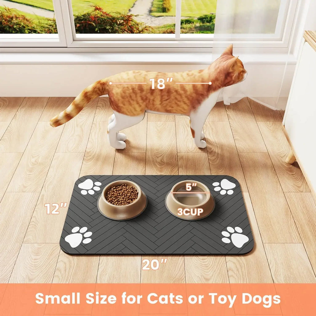 PawGuard™ Waterproof Pet Feeding Mat