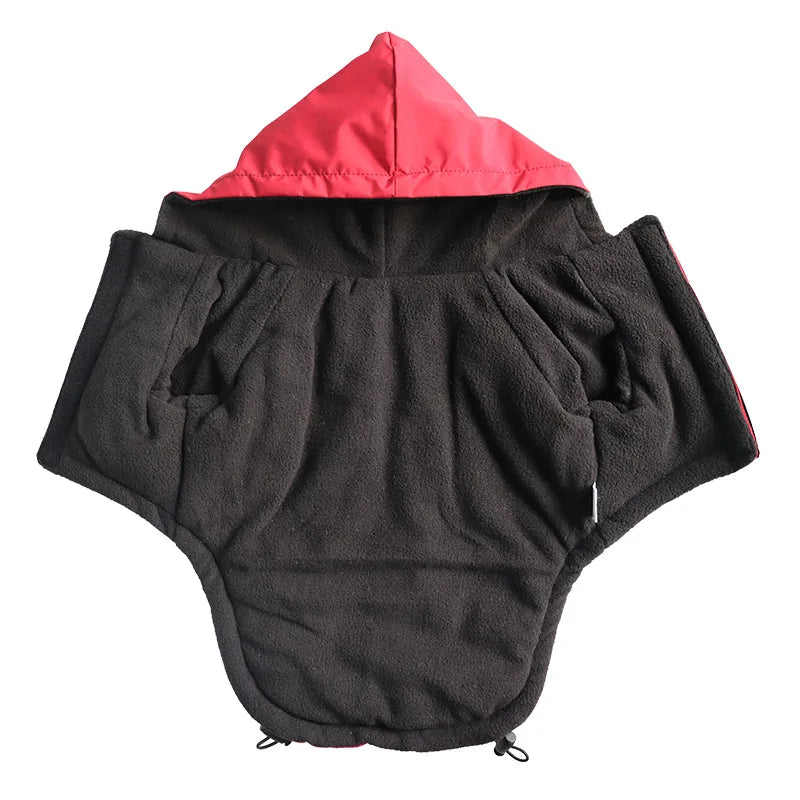 Reflective Waterproof Dog Coat – Hooded Winter Jacket for Small Breeds