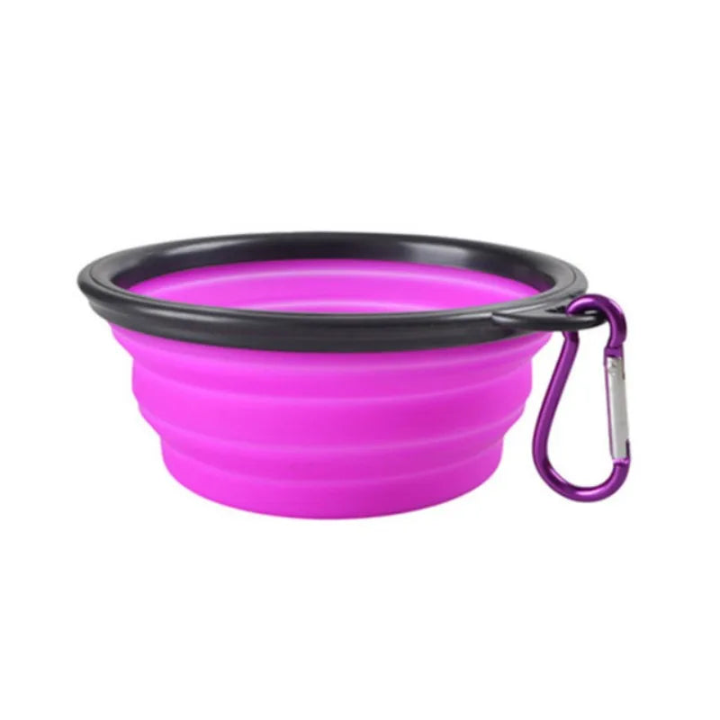 Portable Collapsible Pet Bowl – Foldable Travel Food & Water Bowl for Dogs and Cats