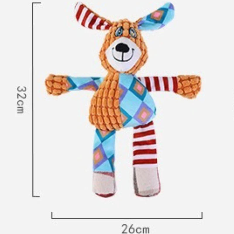 Cute Plush Dog Toy – Squeaky & Bite-Resistant Elephant for Play and Dental Care