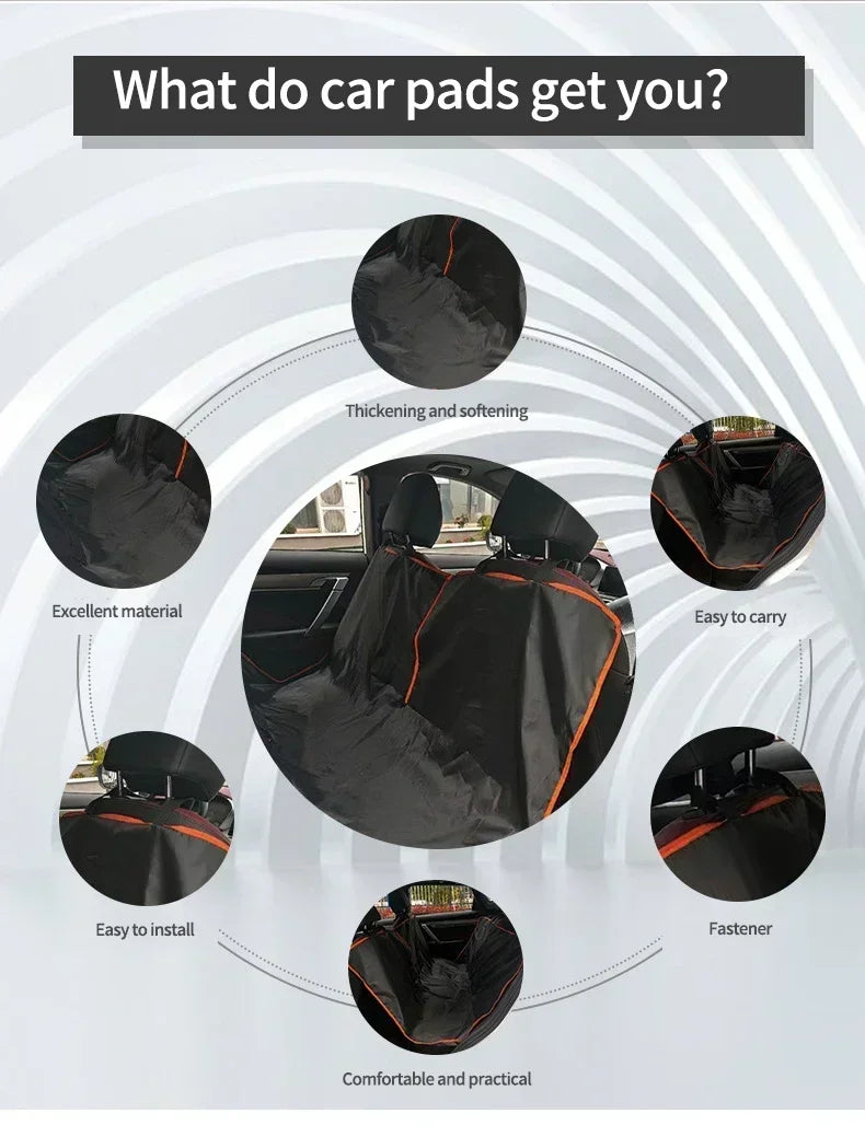 Dog Car Seat Cover – Waterproof & Scratchproof Back Seat Protector for Cars, SUVs & Trucks