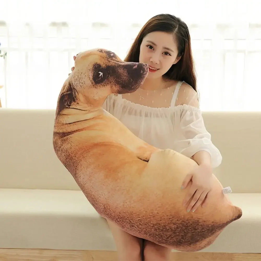 3D Dog-Shaped Pillow – Funny and Realistic Decorative Cushion for Home