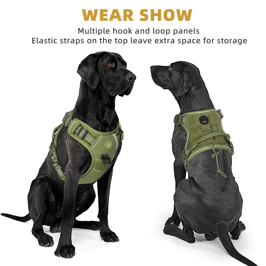 Elite Tactical Dog Harness – No-Pull Adjustable Military-Grade Vest for Medium & Large Dogs | Durable, Reflective & Comfortable