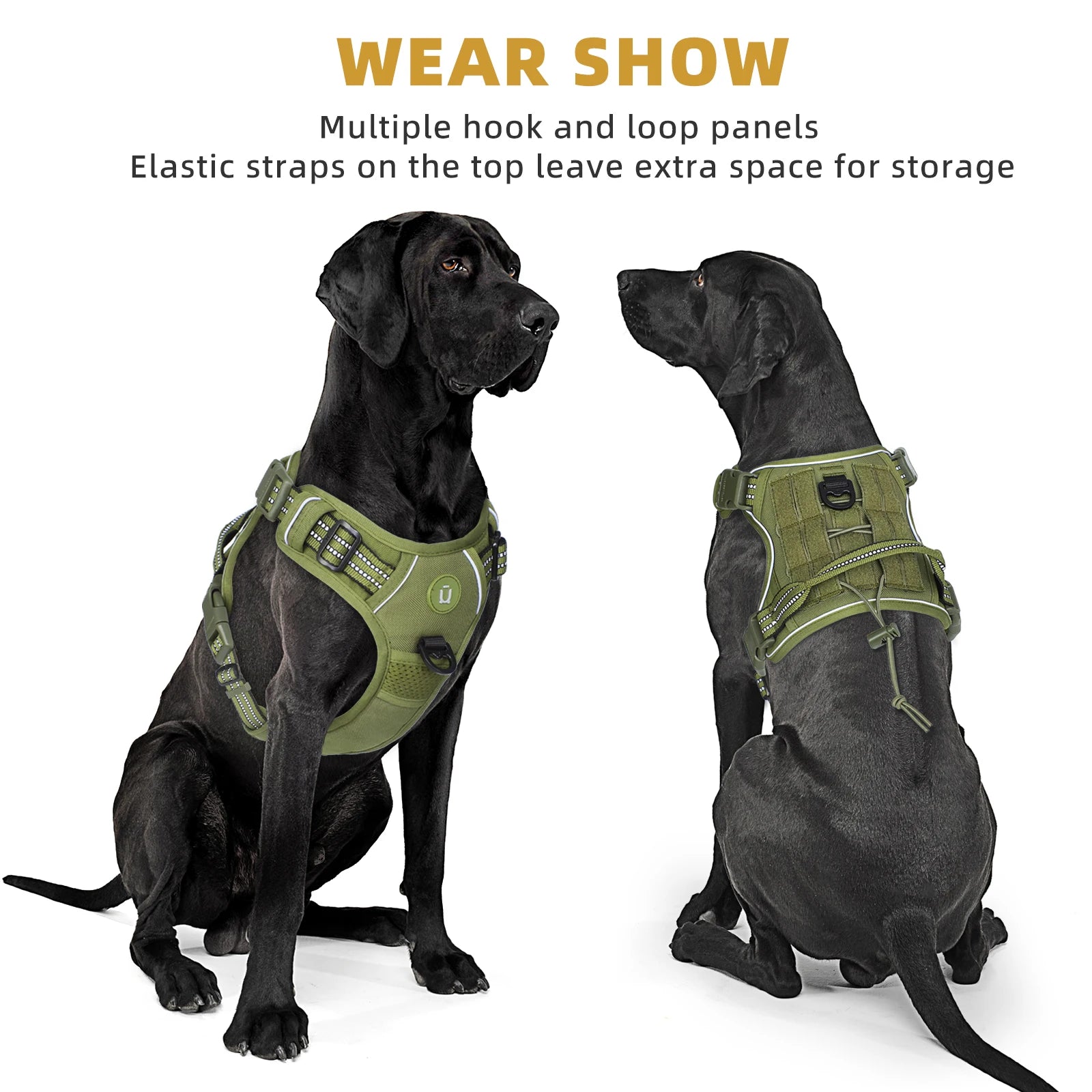 Elite Tactical Dog Harness – No-Pull Adjustable Military-Grade Vest for Medium & Large Dogs | Durable, Reflective & Comfortable