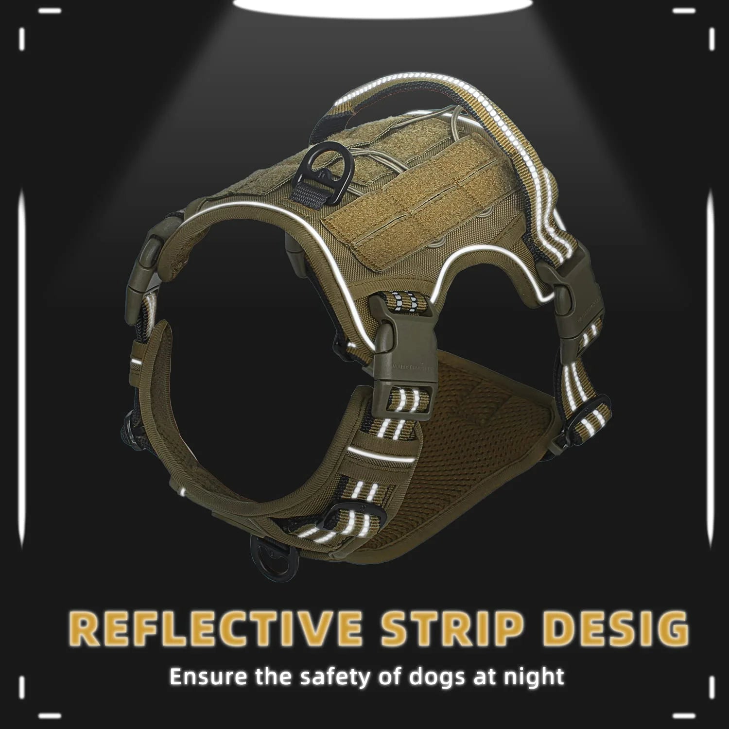 Elite Tactical Dog Harness – No-Pull Adjustable Military-Grade Vest for Medium & Large Dogs | Durable, Reflective & Comfortable