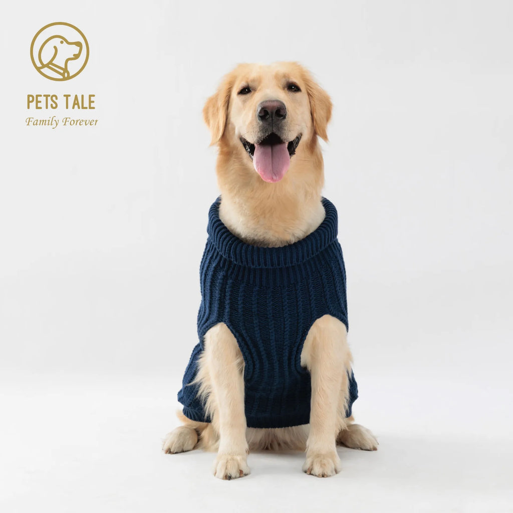 Cozy Knitted Pet Sweater for Winter - Keep Your Dog Warm and Stylish