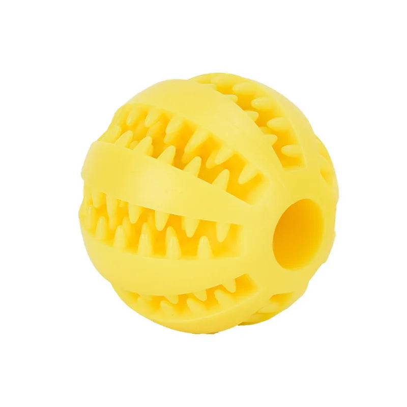 Interactive Rubber Ball for Dogs – Chew Toy & Treat Feeder for Healthy Teeth