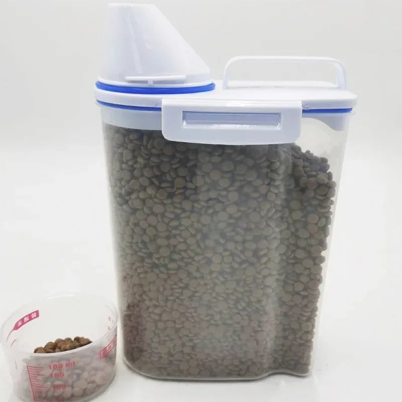 Airtight Pet Food Storage Container with Measuring Cup (1.5kg / 2kg)