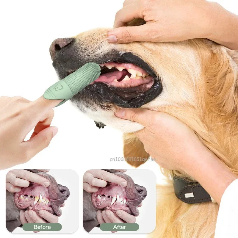 360° Silicone Finger Toothbrush for Dogs & Cats – Gentle Dental Care