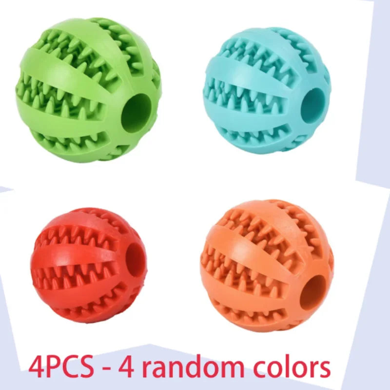 Interactive Rubber Ball for Dogs – Chew Toy & Treat Feeder for Healthy Teeth