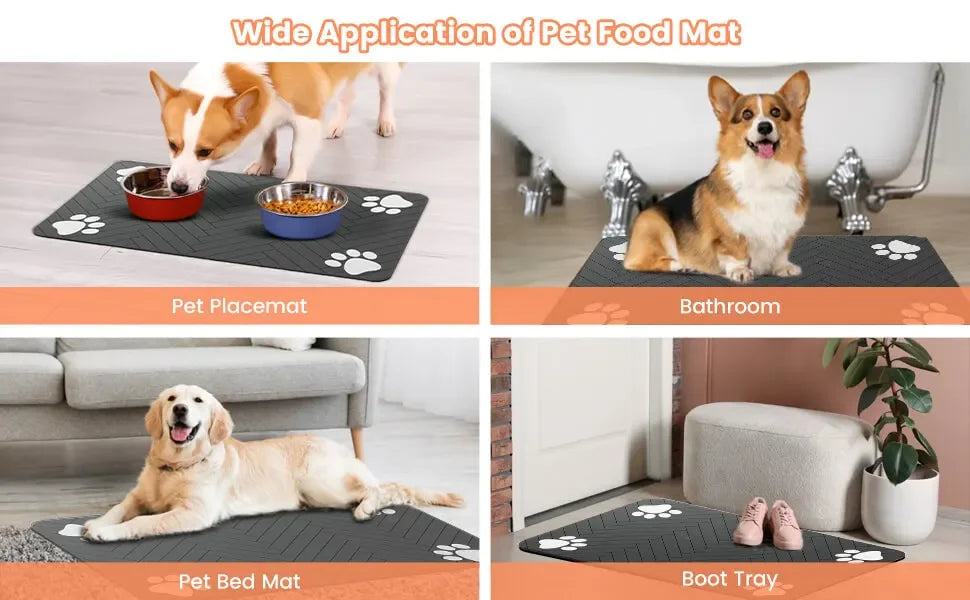 PawGuard™ Waterproof Pet Feeding Mat