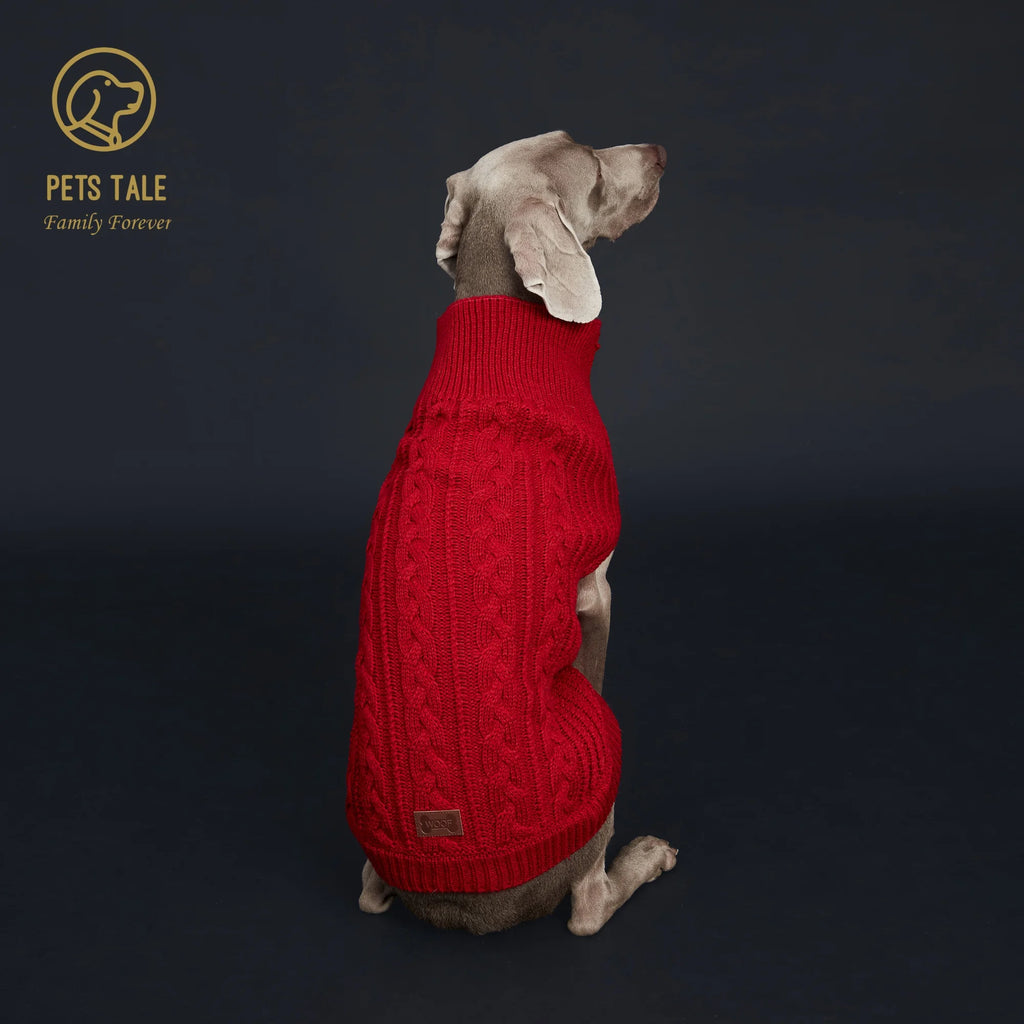 Cozy Knitted Pet Sweater for Winter - Keep Your Dog Warm and Stylish