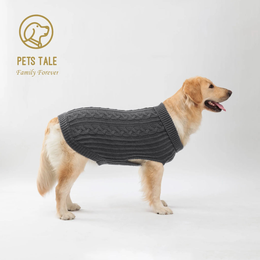 Cozy Knitted Pet Sweater for Winter - Keep Your Dog Warm and Stylish