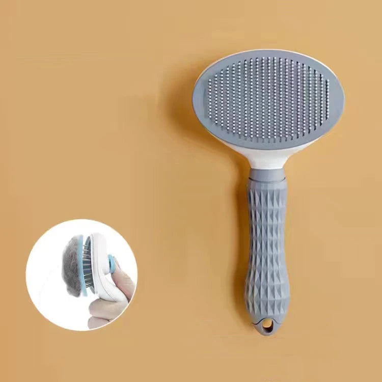 Self-Cleaning Pet Brush — Gentle Grooming Comb for Dogs & Cats