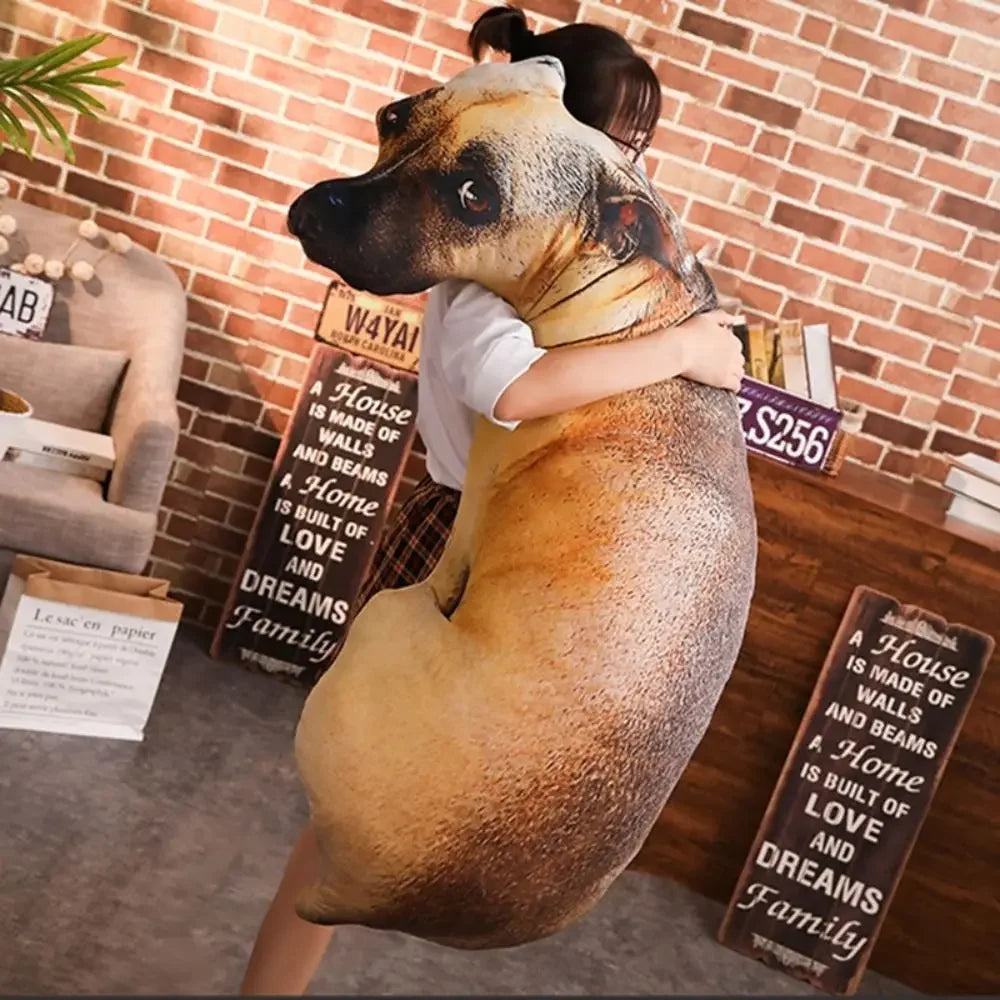 3D Dog-Shaped Pillow – Funny and Realistic Decorative Cushion for Home