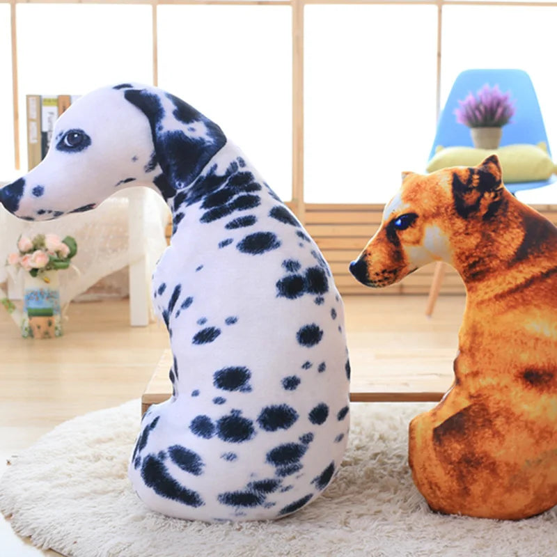50cm 3D Realistic Dog Plush Pillow – Soft Stuffed Animal Cushion for Home Decor & Gifts