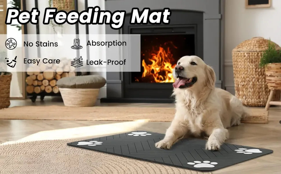 PawGuard™ Waterproof Pet Feeding Mat
