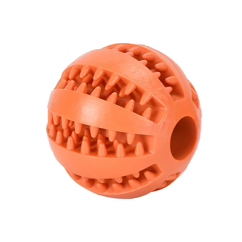 Interactive Rubber Ball for Dogs – Chew Toy & Treat Feeder for Healthy Teeth