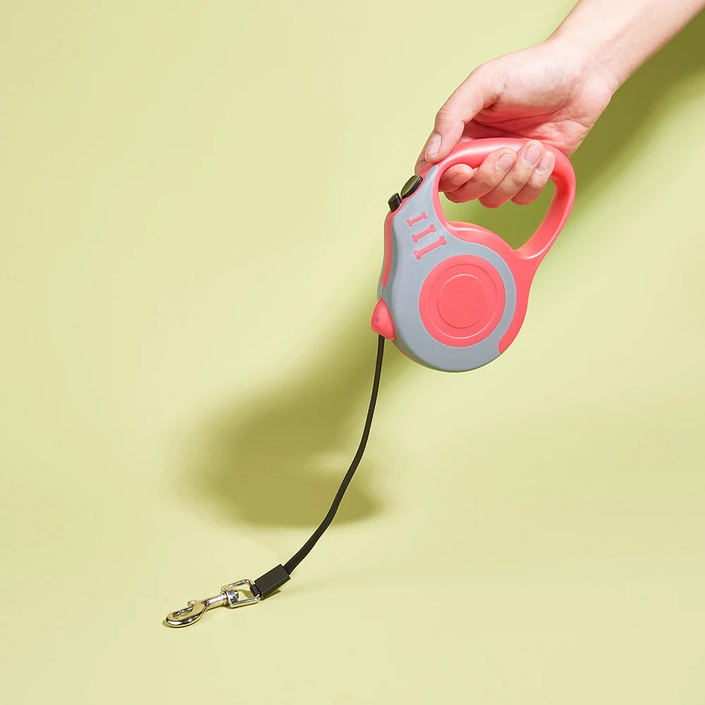 Durable Retractable Dog Leash – 3m/5m Strong Nylon Lead for Small, Medium & Large Dogs