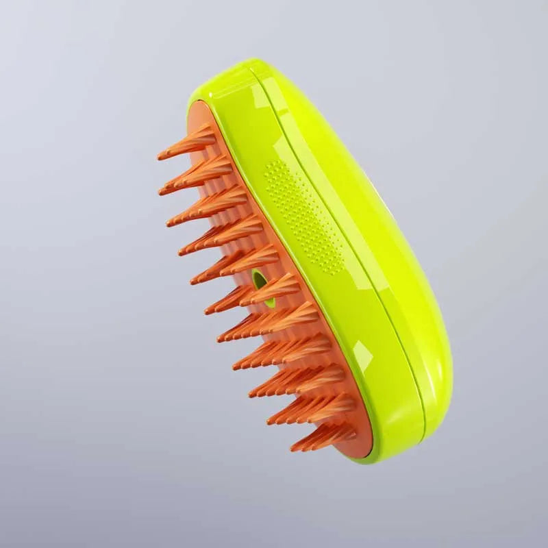 3-in-1 Steamy Pet Brush – Electric Spray Dog & Cat Grooming Comb