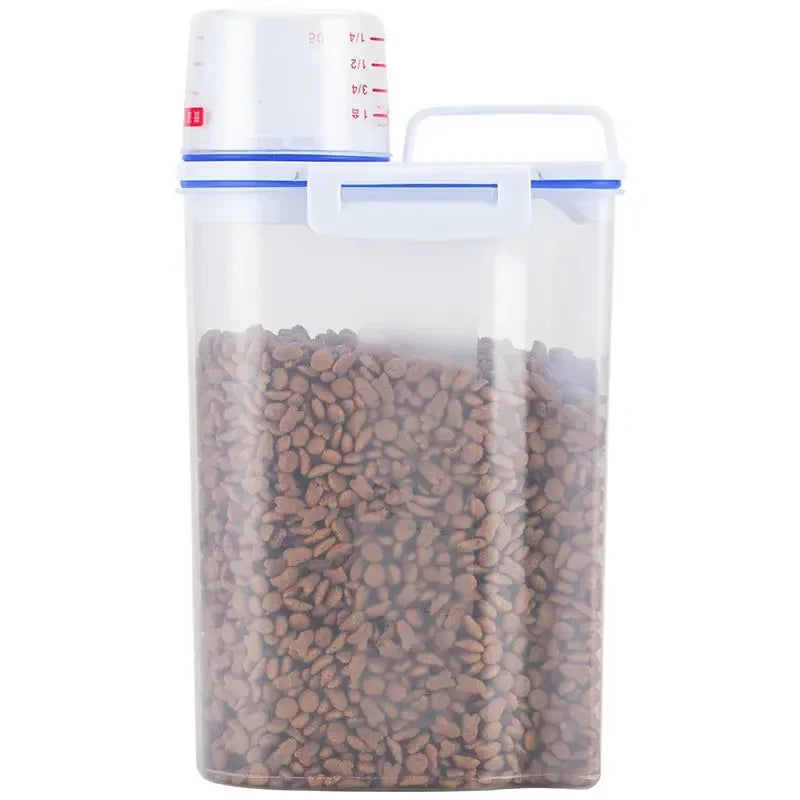Airtight Pet Food Storage Container with Measuring Cup (1.5kg / 2kg)