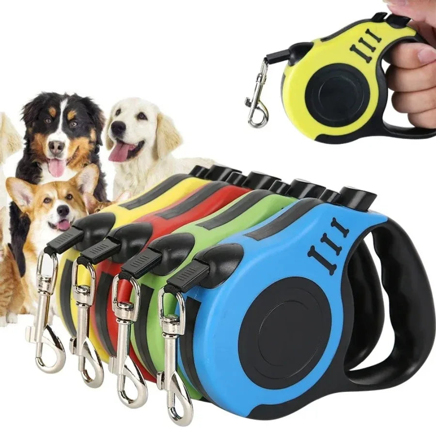 3M Retractable Dog Leash – Automatic, Tangle-Free & Comfortable Grip for Small & Medium Dogs
