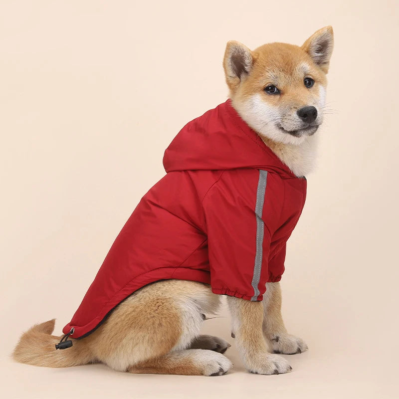 Reflective Waterproof Dog Coat – Hooded Winter Jacket for Small Breeds