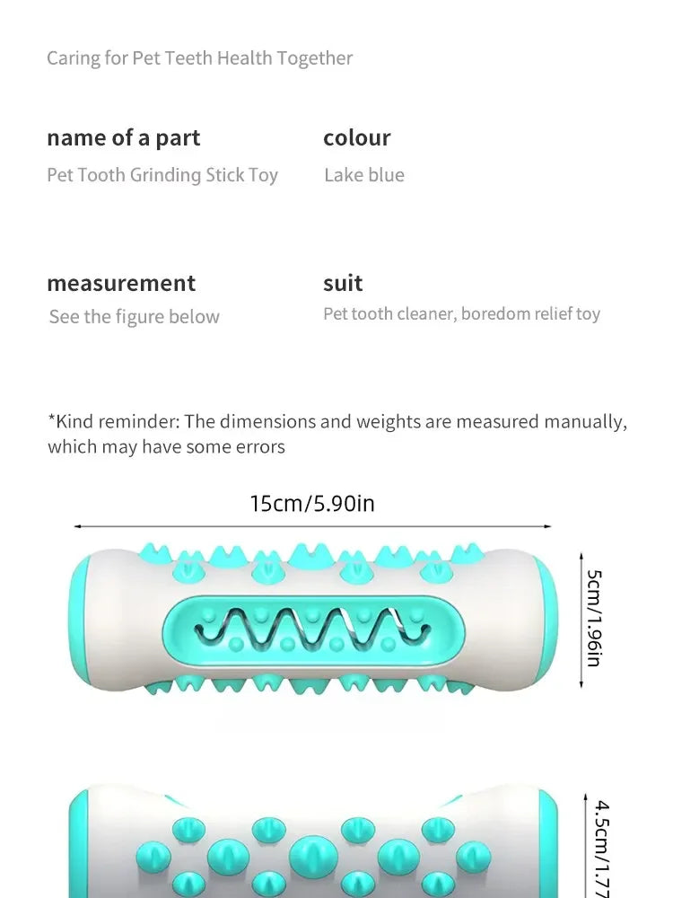 Dog Dental Chew Toy — Toothbrush Stick for Healthy Teeth & Fresh Breath