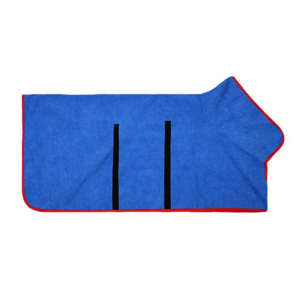 Quick-Dry Dog Bathrobe – Ultra Absorbent Towel Coat for Small & Large Dogs