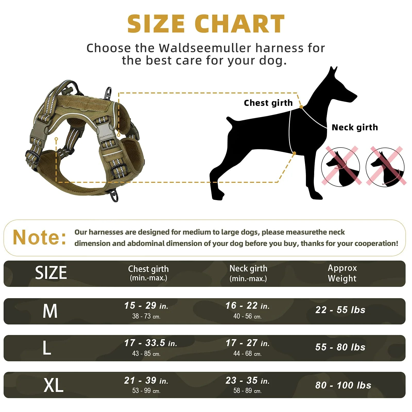 Elite Tactical Dog Harness – No-Pull Adjustable Military-Grade Vest for Medium & Large Dogs | Durable, Reflective & Comfortable
