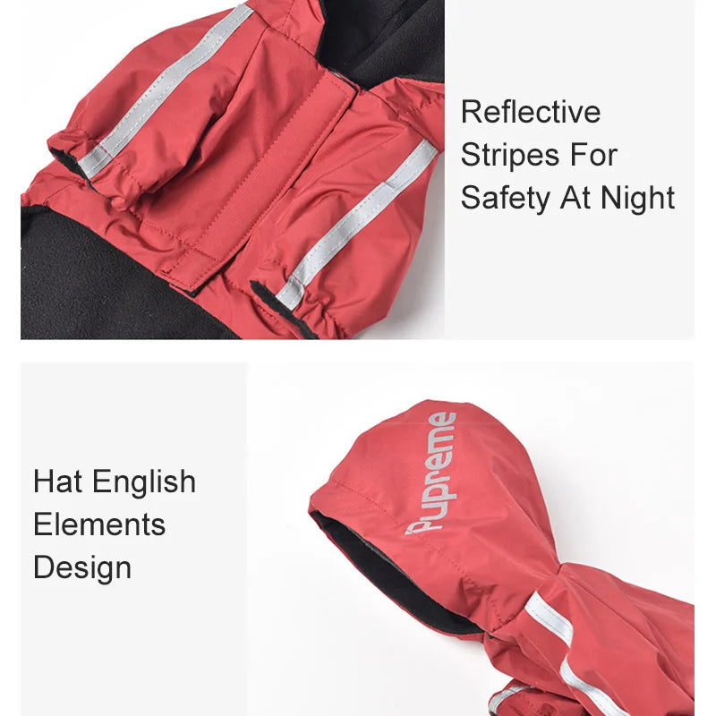 Reflective Waterproof Dog Coat – Hooded Winter Jacket for Small Breeds